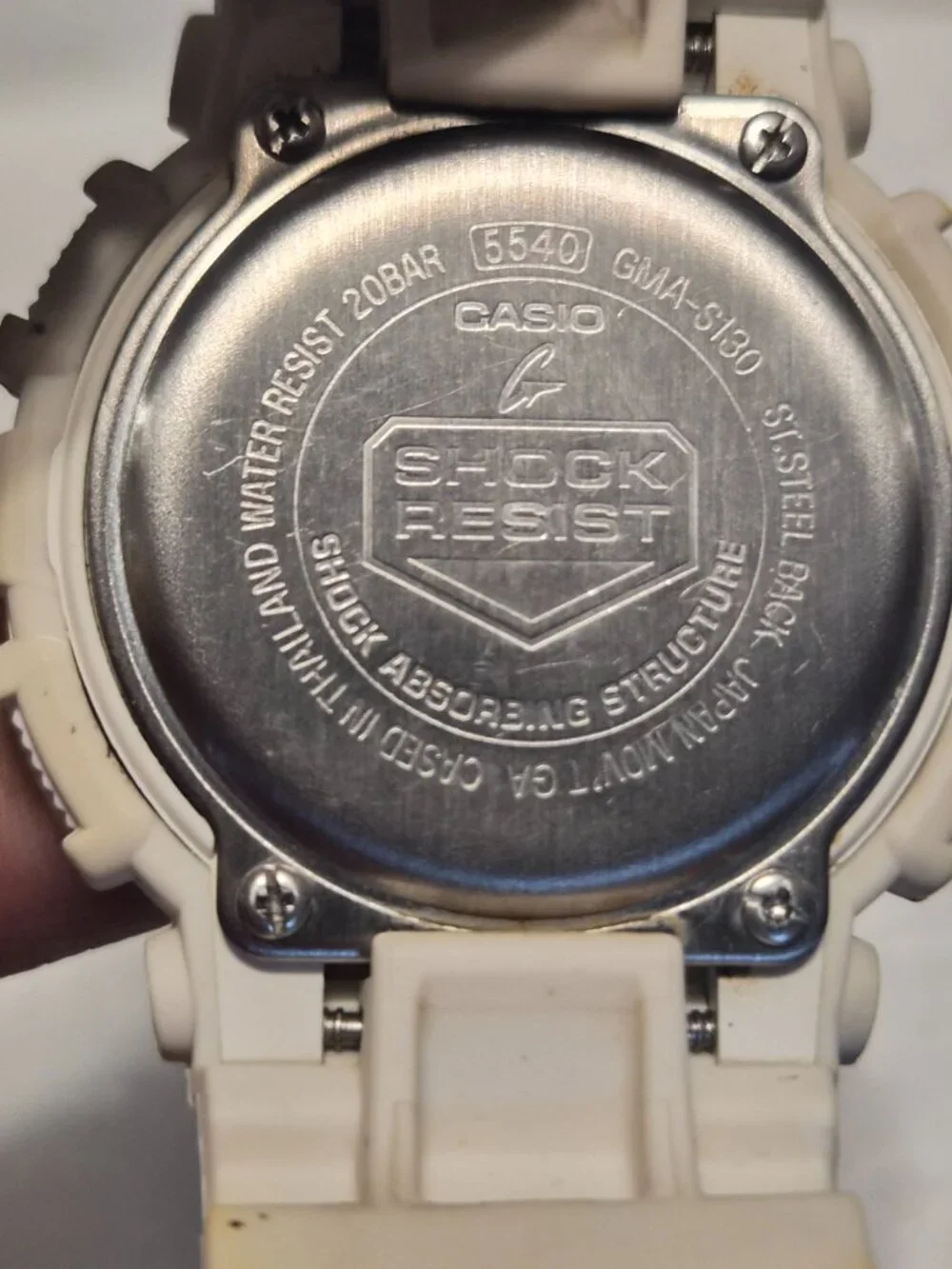 Casio G Shock Step Tracker Matte white